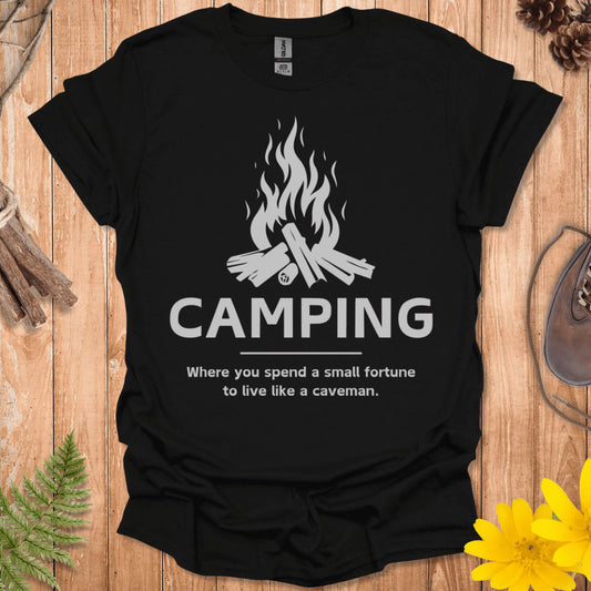 Camping Caveman T-Shirt