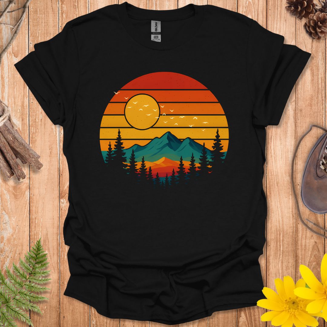 Retro Color Sunset T-Shirt