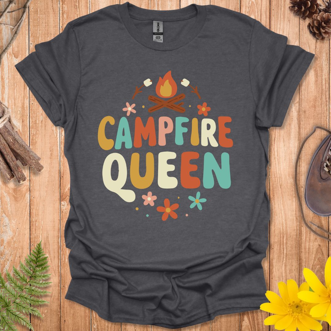 Campfire Queen Retro T-Shirt