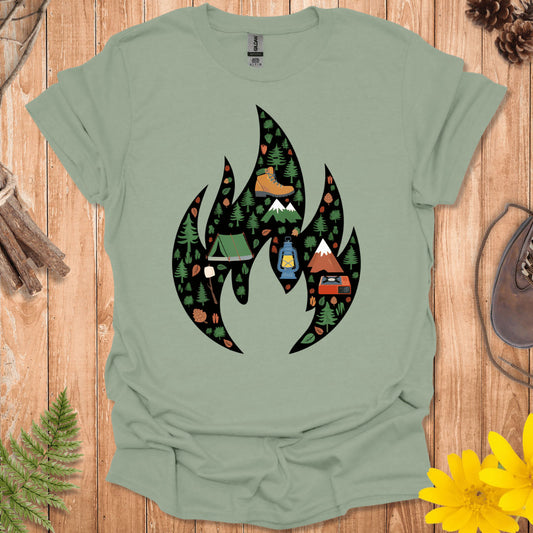 Camping Flame T-Shirt