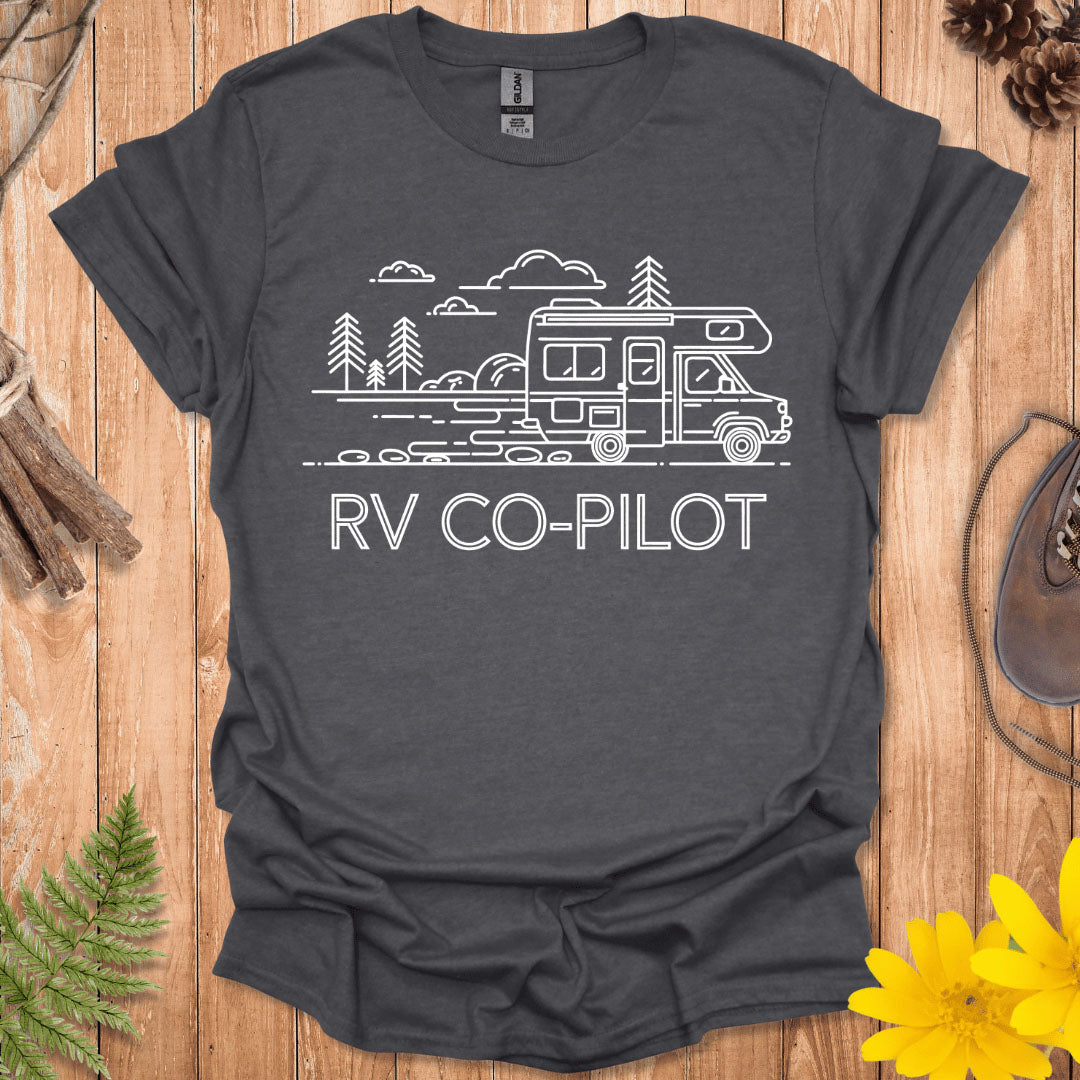 RV Co-Pilot Line Art T-Shirt