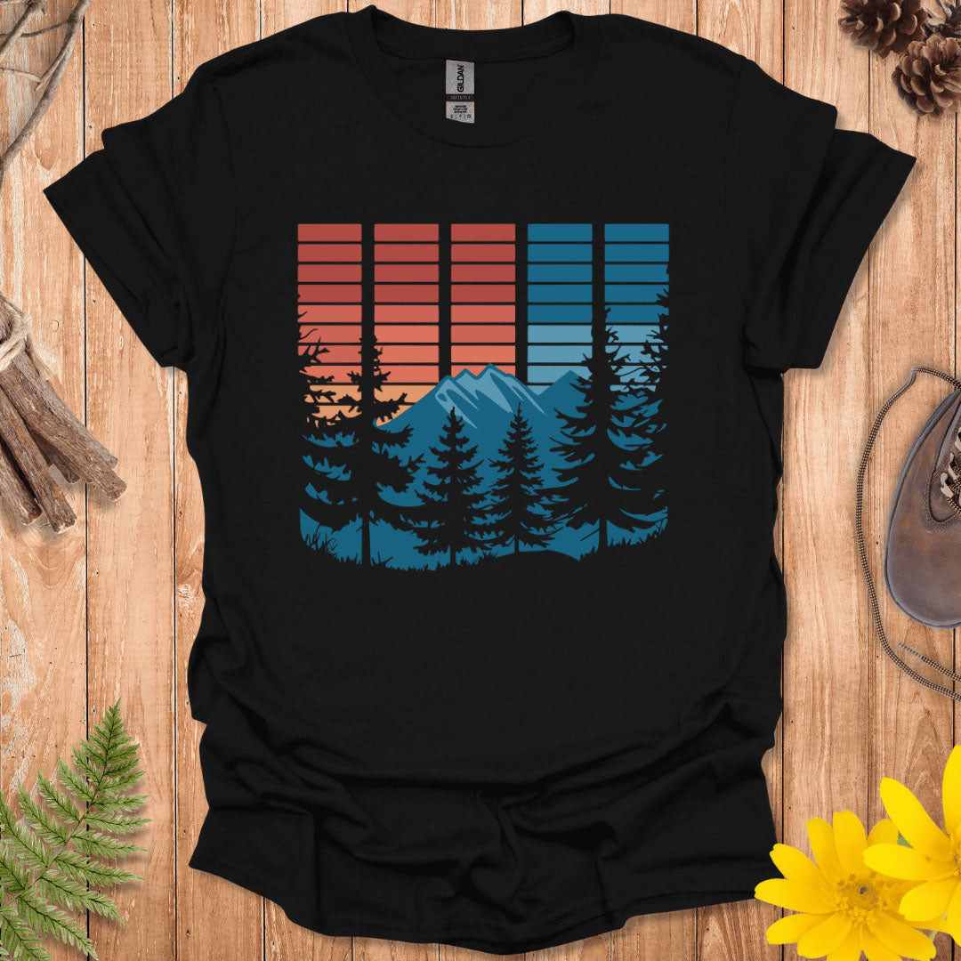 Retro Block Nature T-Shirt