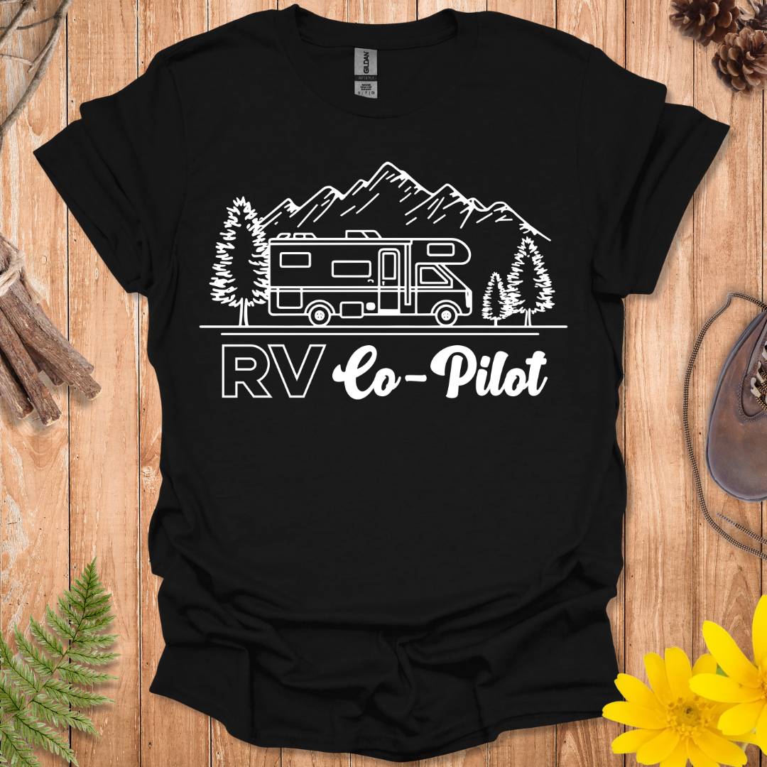 RV Co-Pilot Line Art T-Shirt