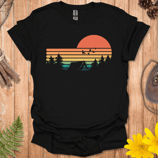 Retro Camping Sunset T-Shirt
