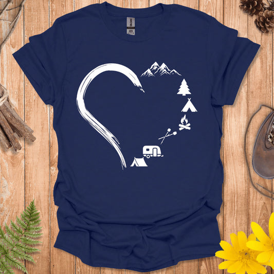 Camping Heart T-Shirt