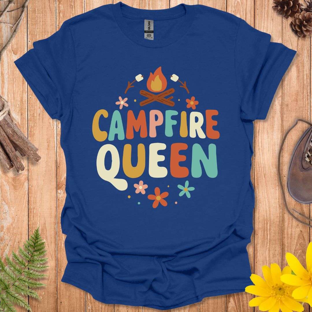 Campfire Queen Retro T-Shirt