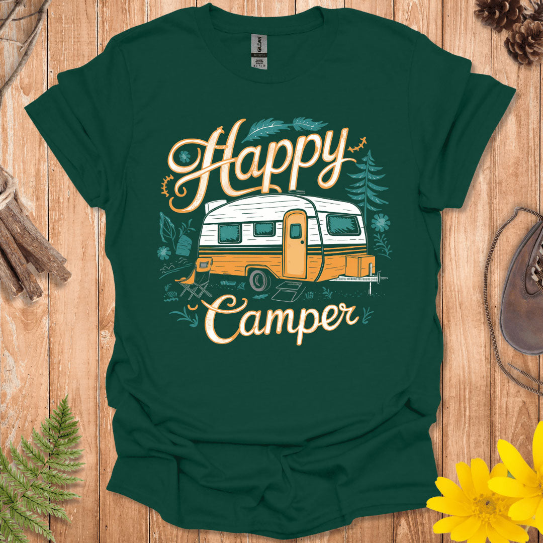 Happy Camper Trailer T-Shirt