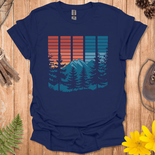 Retro Block Nature T-Shirt
