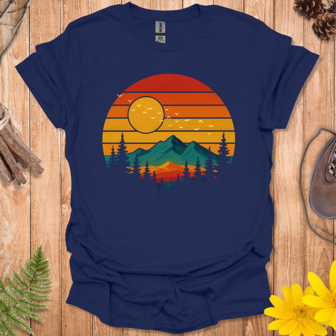 Retro Color Sunset T-Shirt