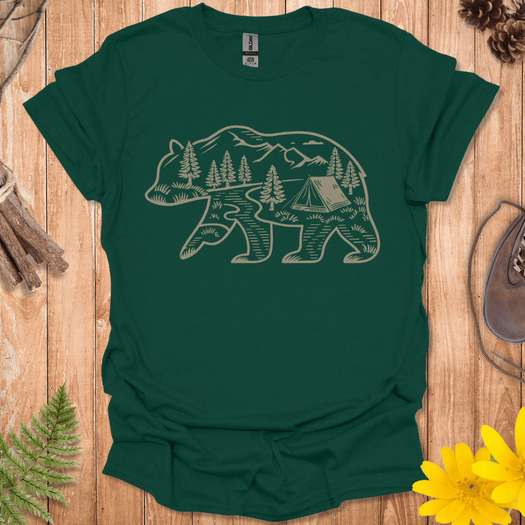 Camping Bear T-Shirt