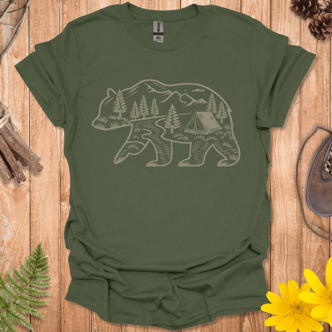 Camping Bear T-Shirt