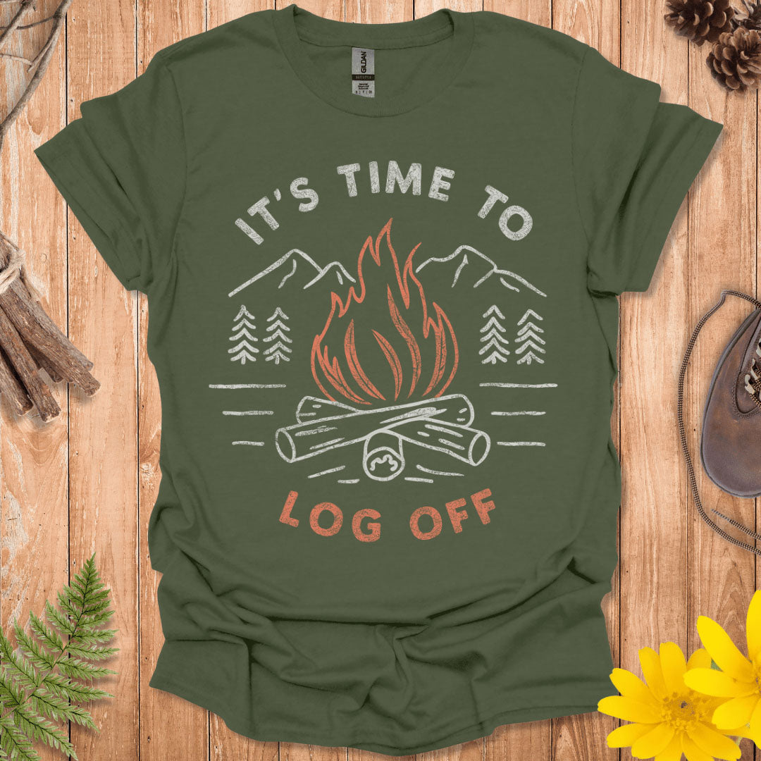 It's Time To Log Off T-Shirt