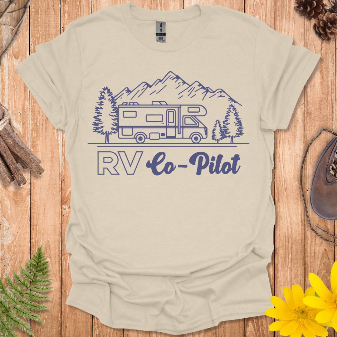 RV Co-Pilot Line Art T-Shirt
