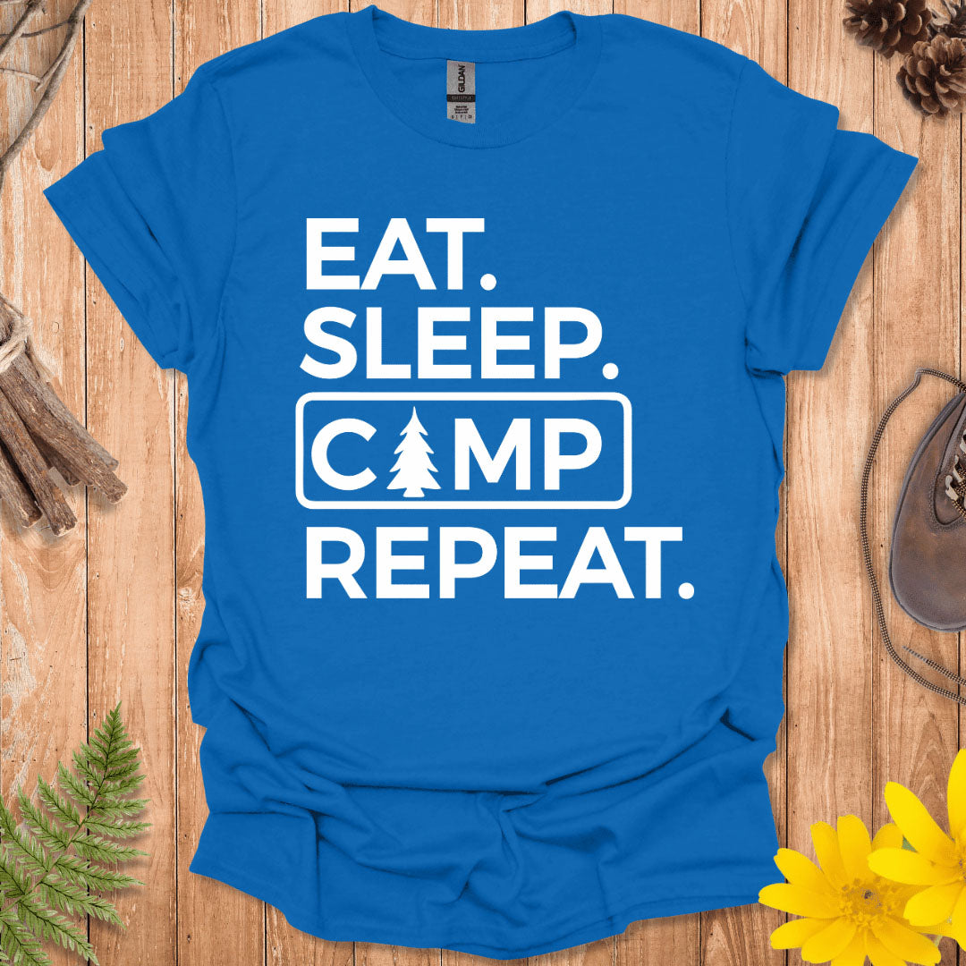 Eat Sleep Camp Repeat T-Shirt