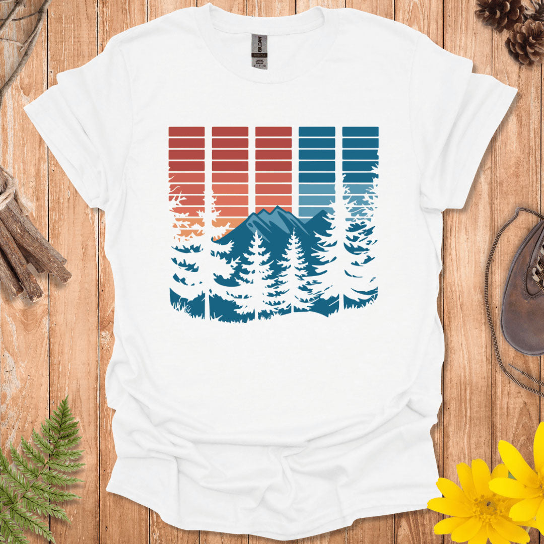 Retro Block Nature T-Shirt