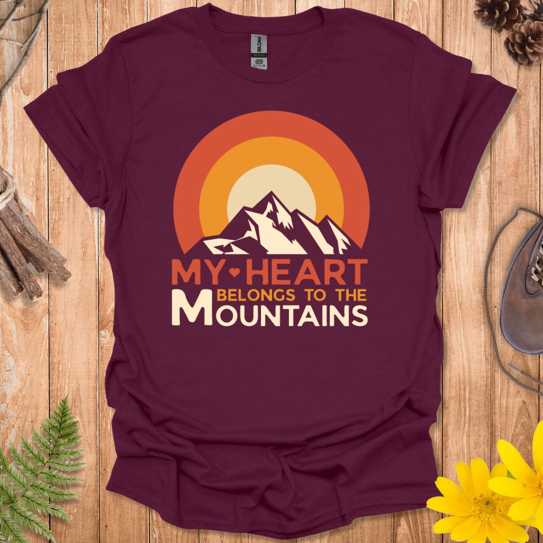 Heart Belongs To The Mountains T-Shirt