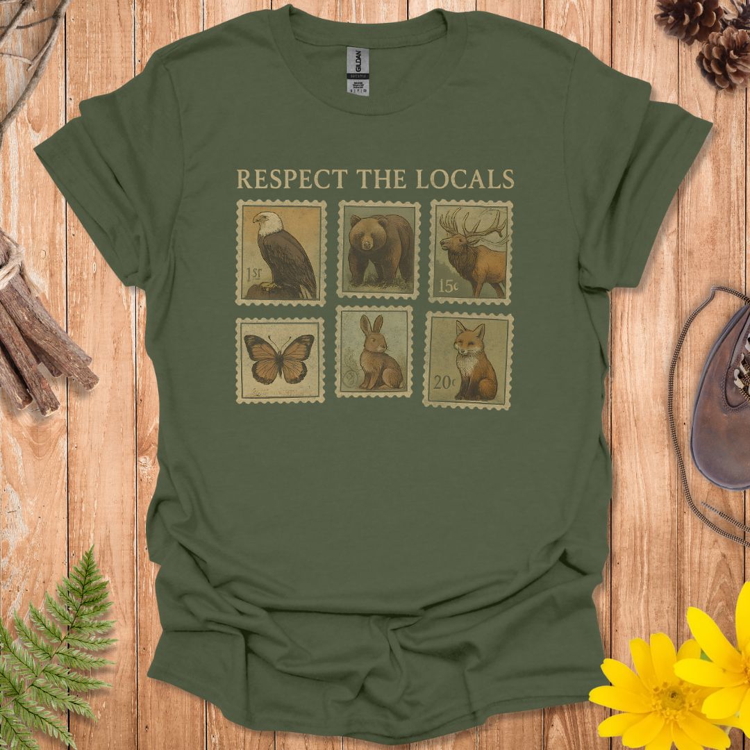 Respect The Locals Stamp T-Shirt