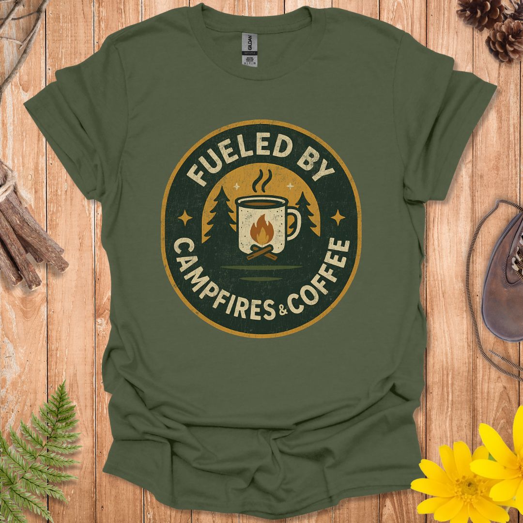 Fueled By Campfires & Coffee T-Shirt