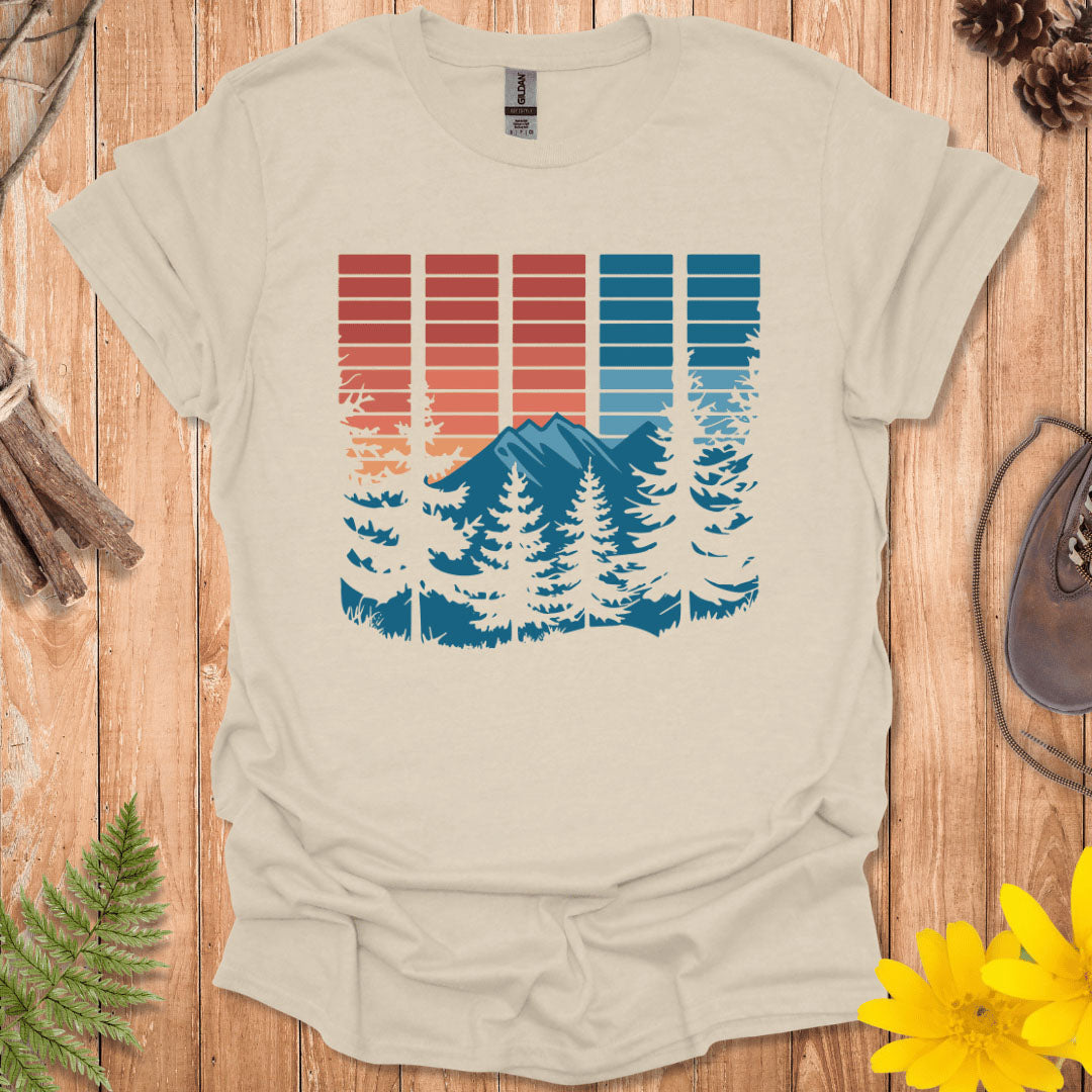 Retro Block Nature T-Shirt