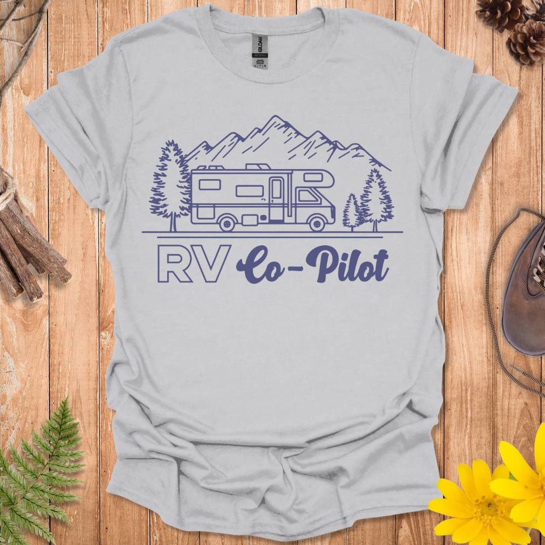 RV Co-Pilot Line Art T-Shirt