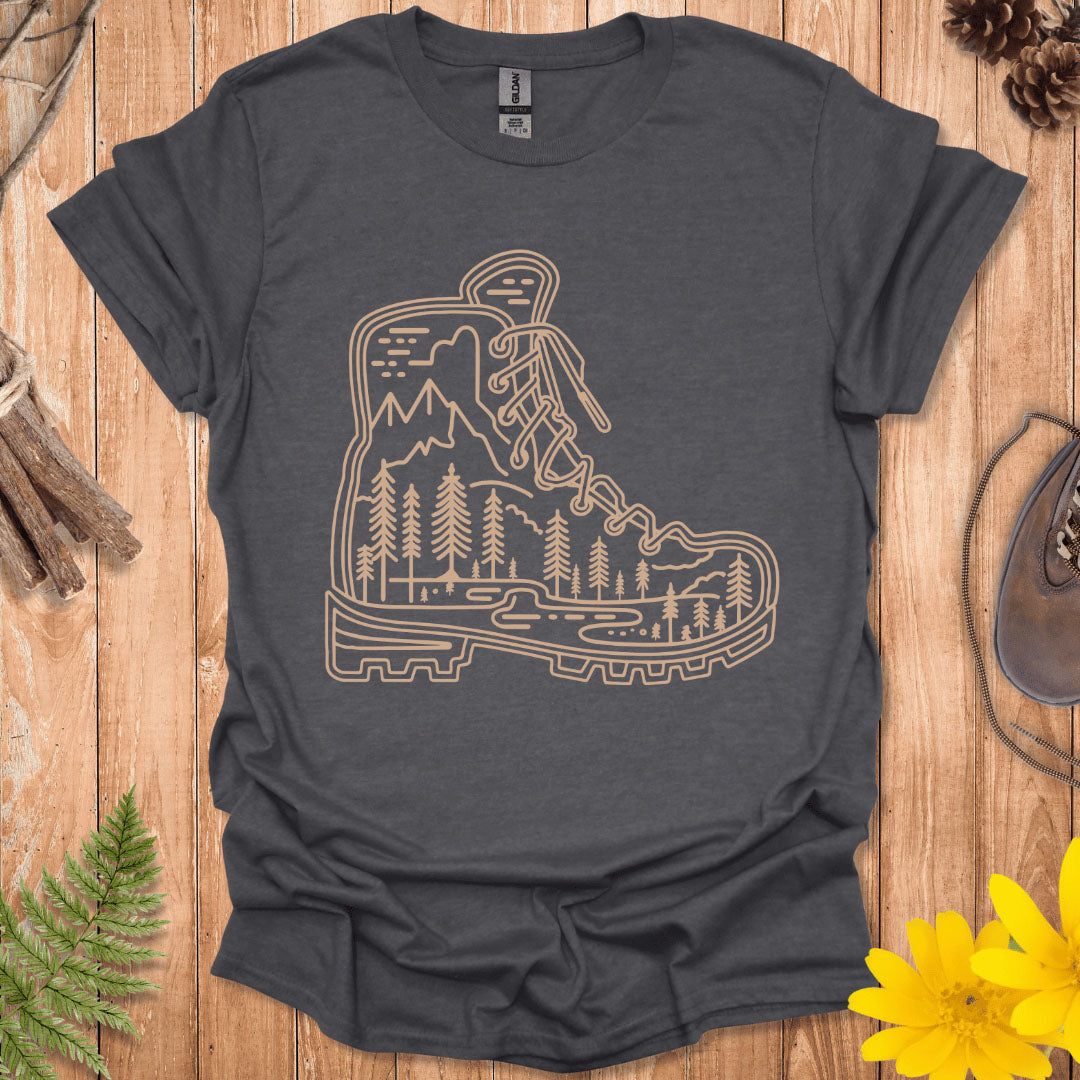 Hiking Boot Nature T-Shirt