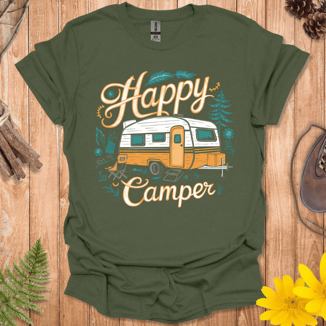 Happy Camper Trailer T-Shirt