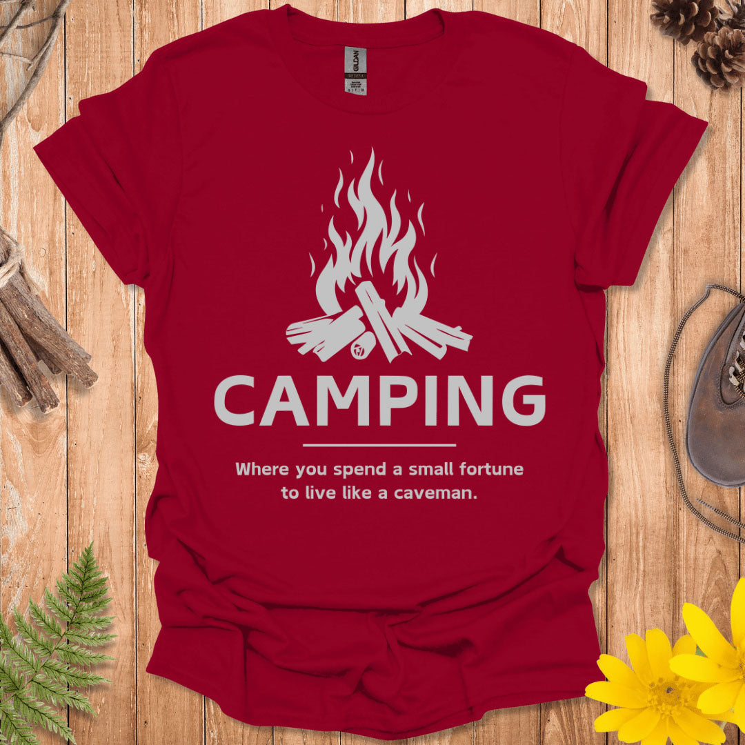 Camping Caveman T-Shirt