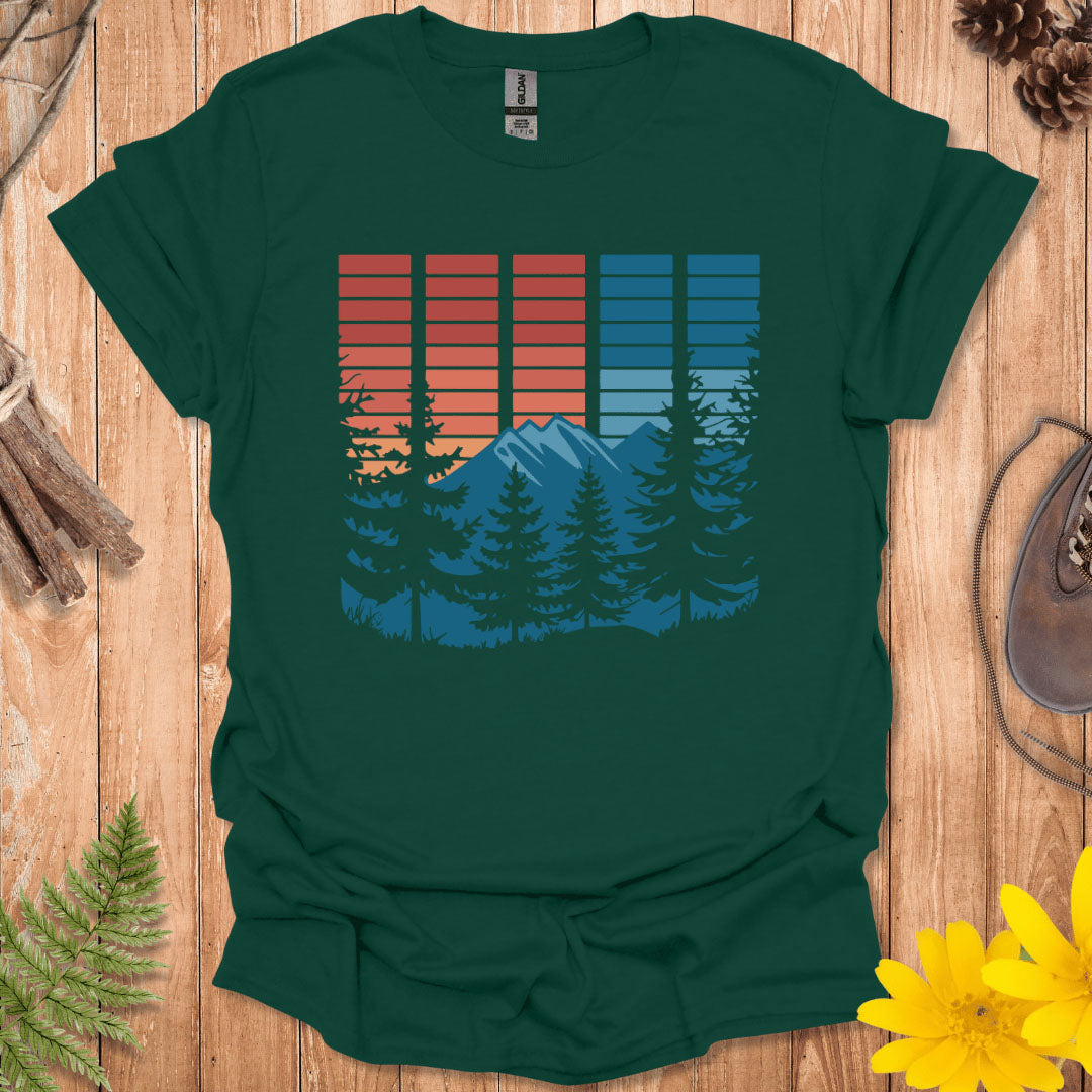 Retro Block Nature T-Shirt