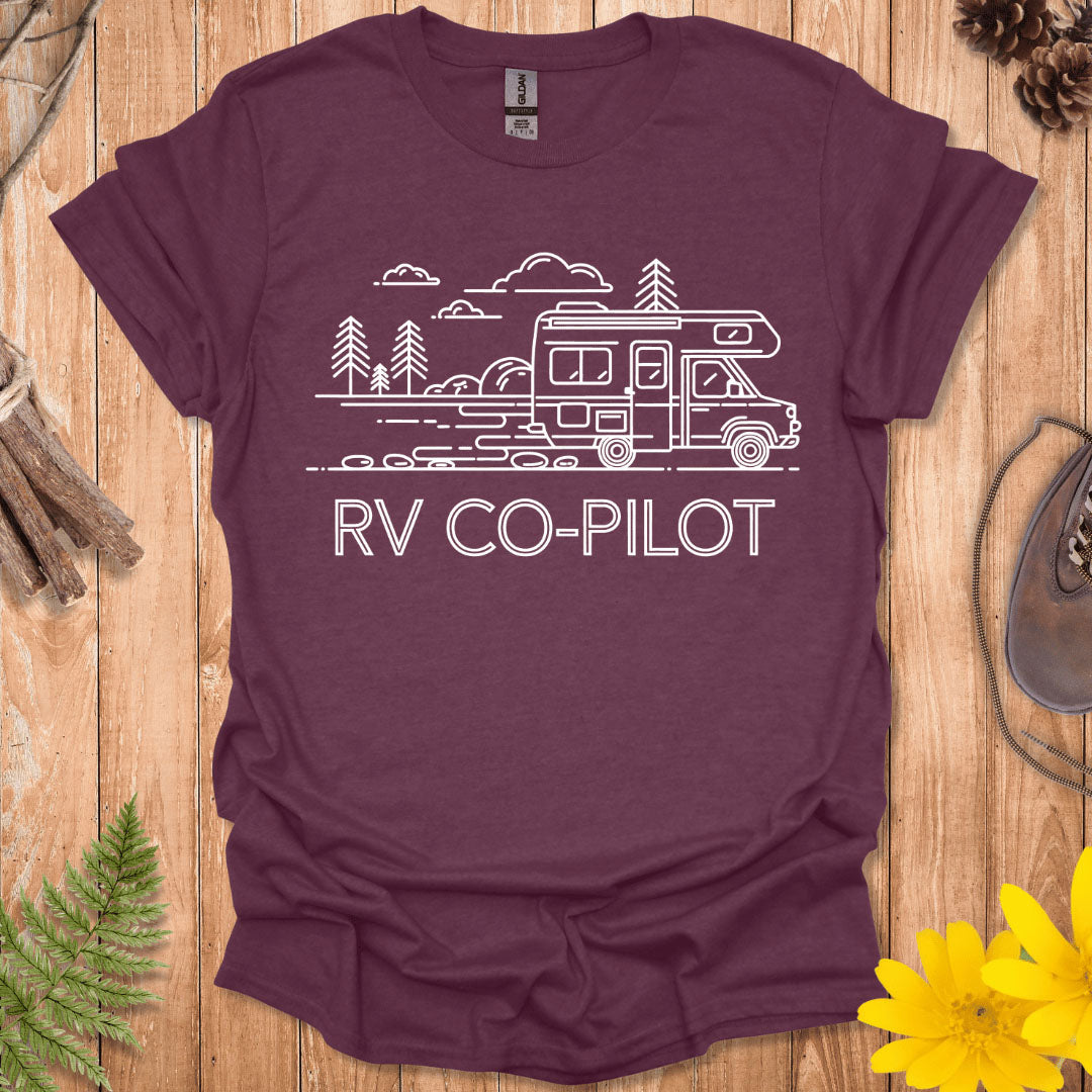 RV Co-Pilot Line Art T-Shirt