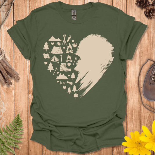 Heart Camping T-Shirt