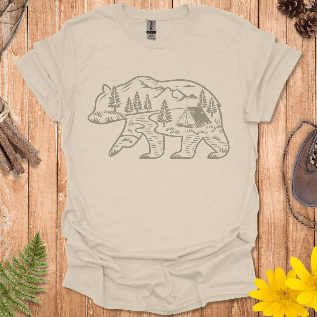 Camping Bear T-Shirt