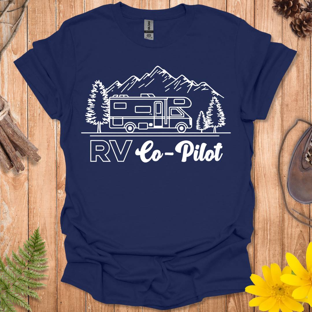 RV Co-Pilot Line Art T-Shirt