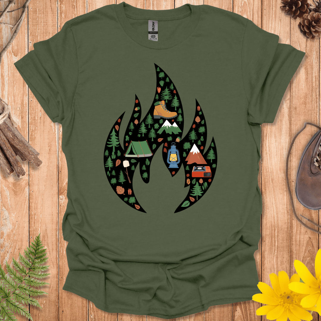 Camping Flame T-Shirt