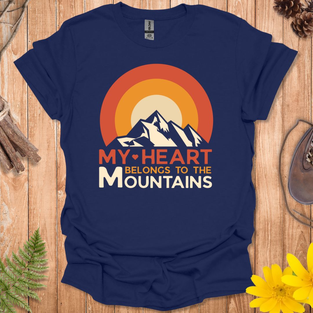 Heart Belongs To The Mountains T-Shirt