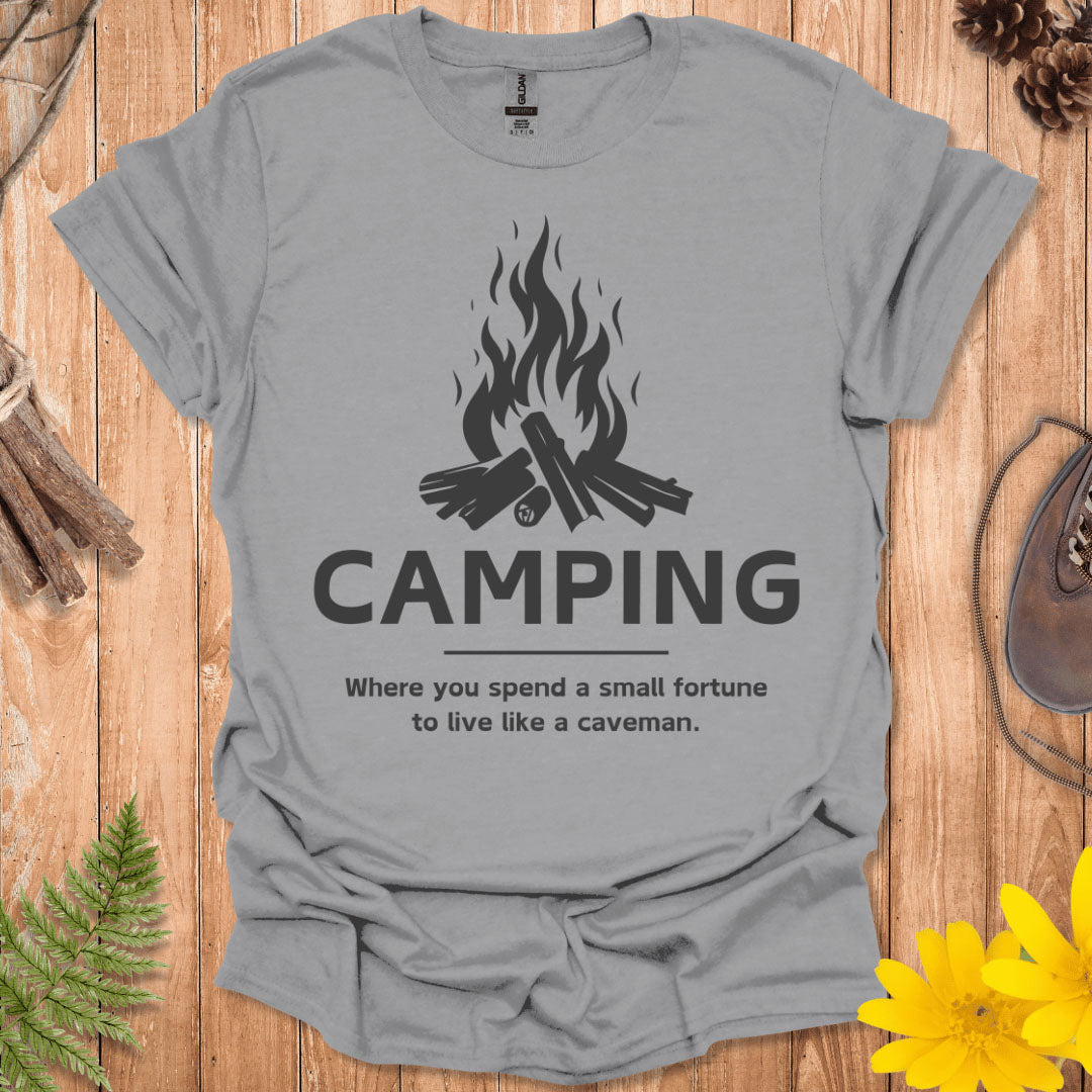 Camping Caveman T-Shirt