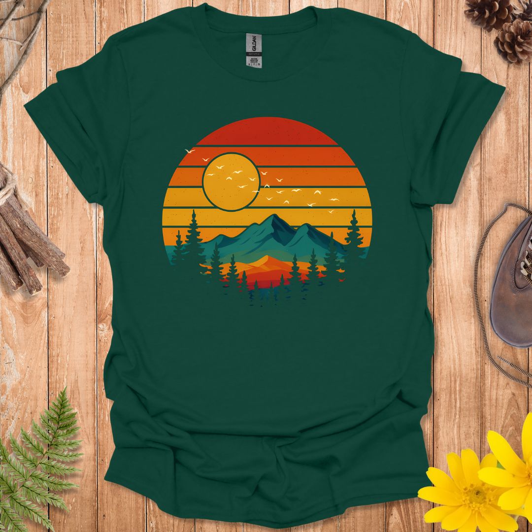 Retro Color Sunset T-Shirt