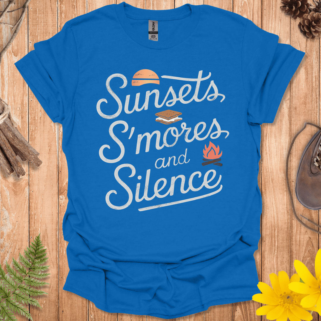 Sunsets, S'mores And Silence T-Shirt