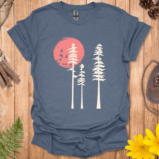 Red Sun Minimal T-Shirt
