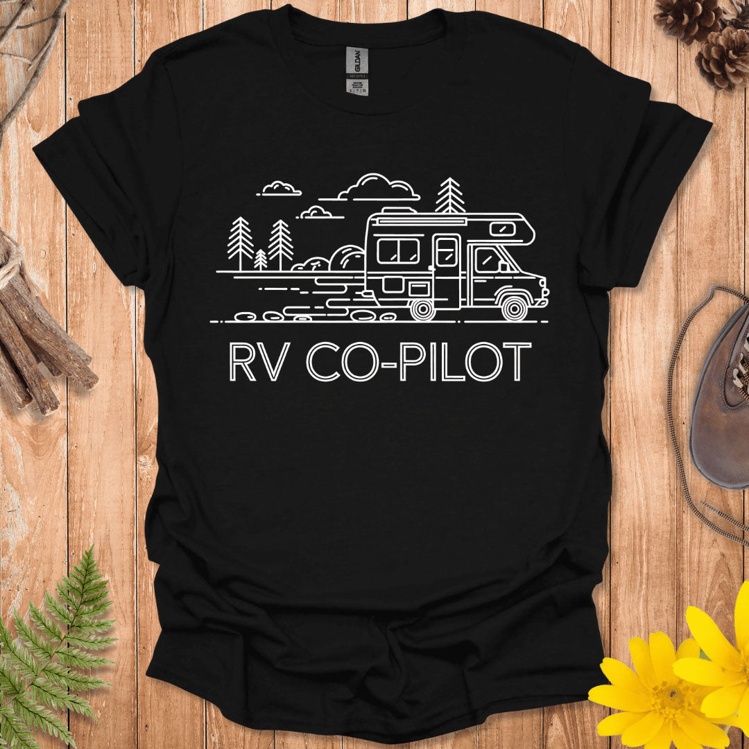 RV Co-Pilot Line Art T-Shirt