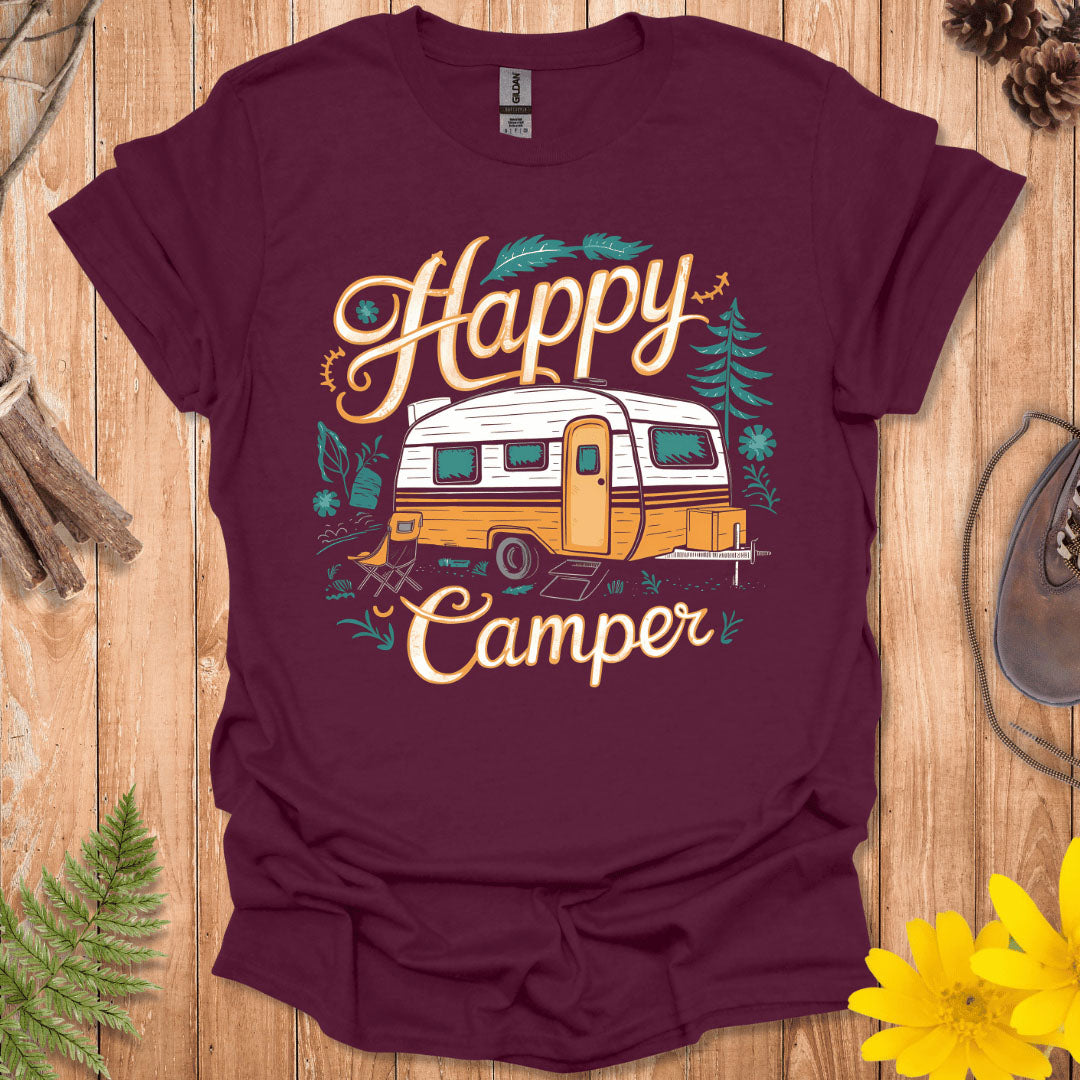 Happy Camper Trailer T-Shirt