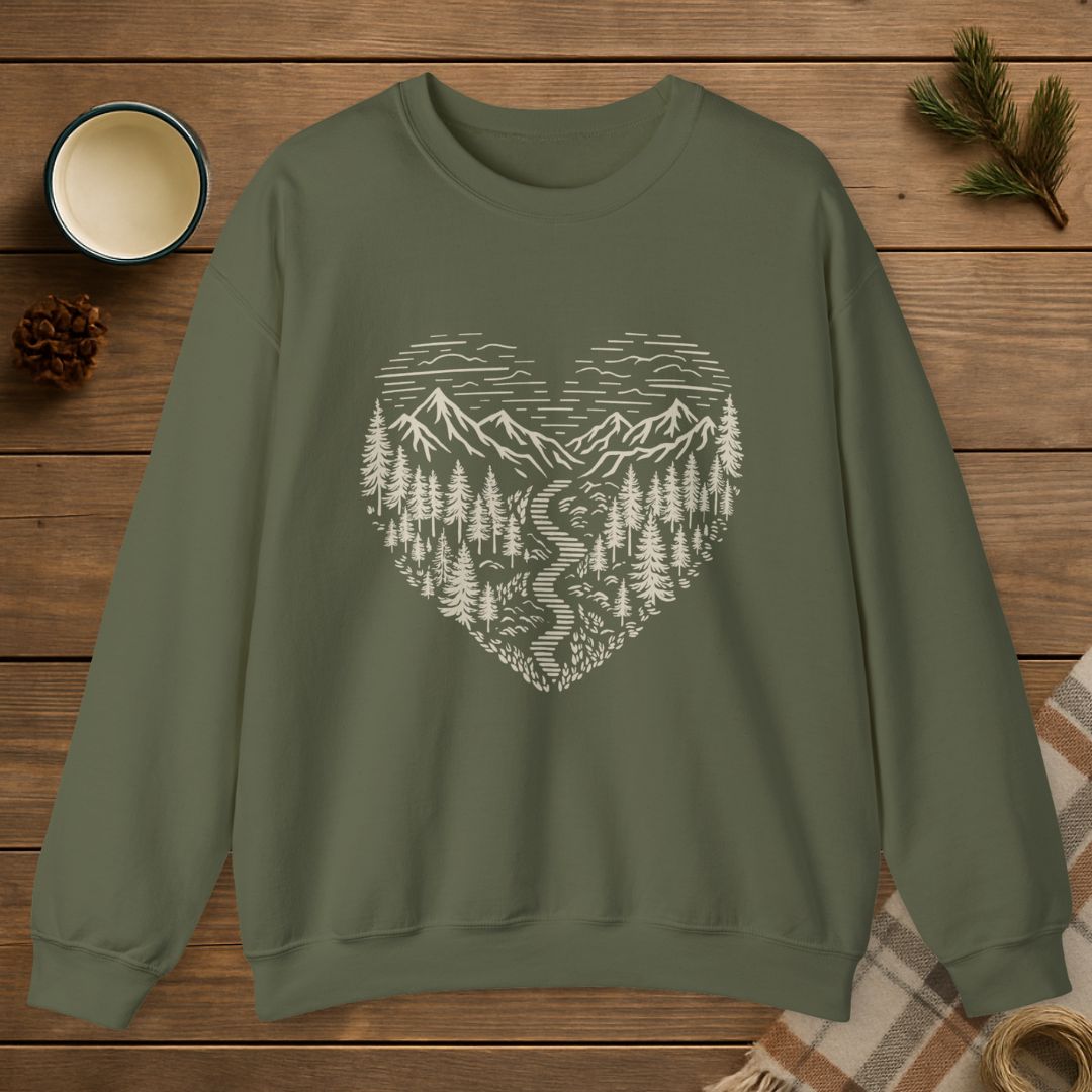 Nature Lover Heart Sweatshirt