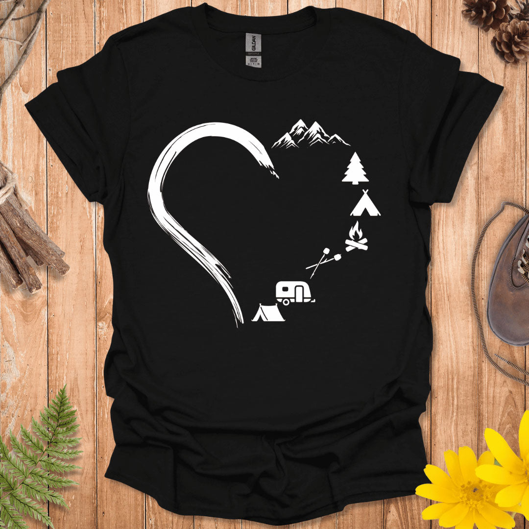 Camping Heart T-Shirt