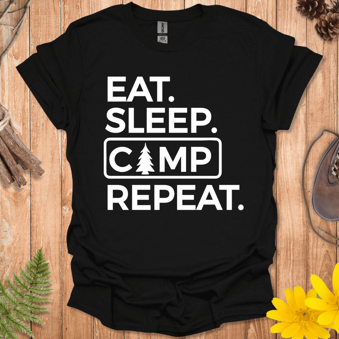 Eat Sleep Camp Repeat T-Shirt