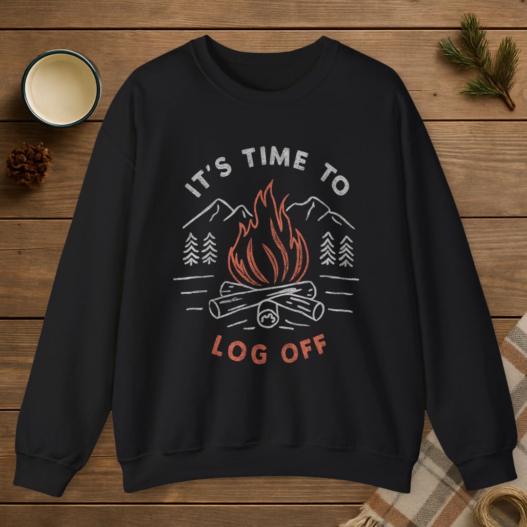 It's Time To Log Off Sweatshirt
