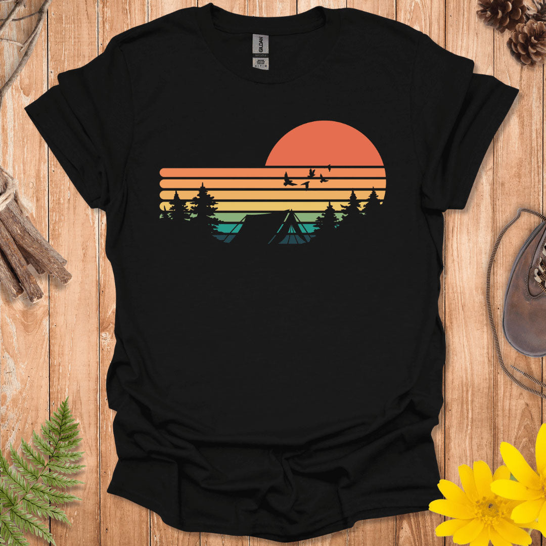 Retro Camping Sunset T-Shirt