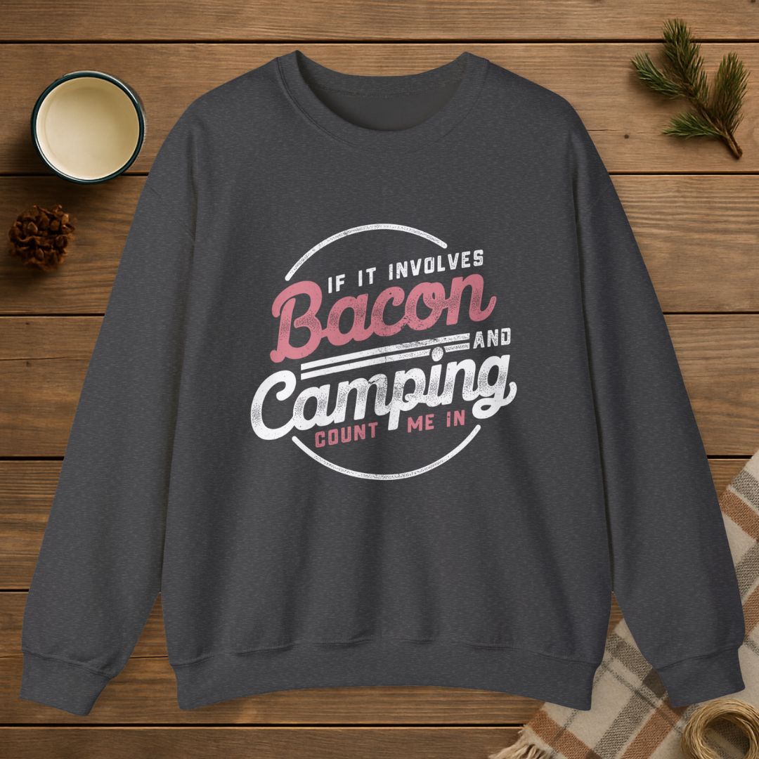 Bacon And Camping Sweatshirt