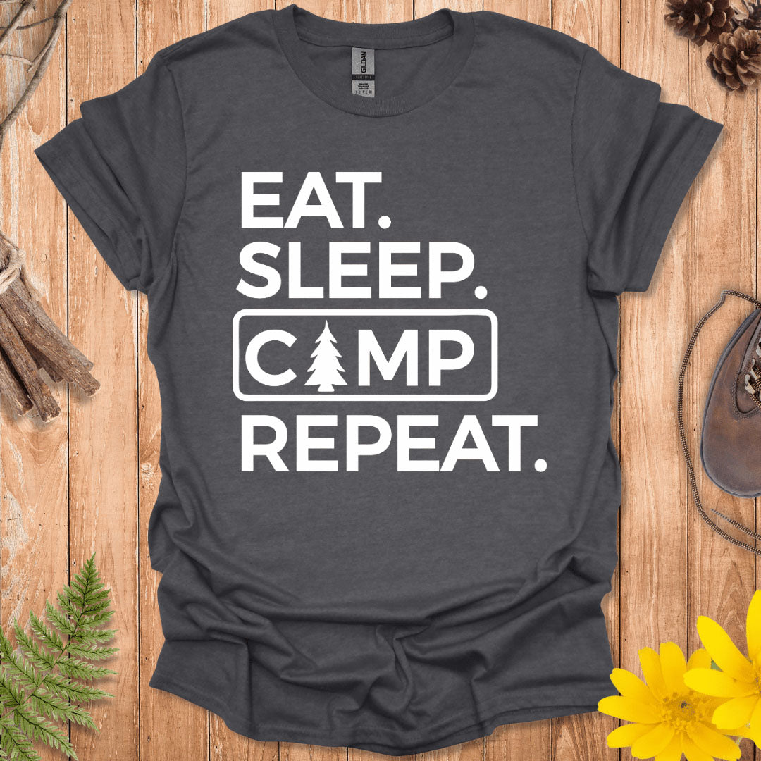 Eat Sleep Camp Repeat T-Shirt