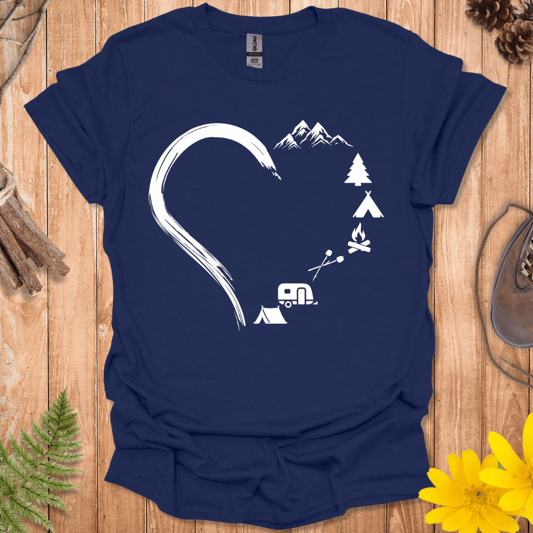 Camping Heart T-Shirt