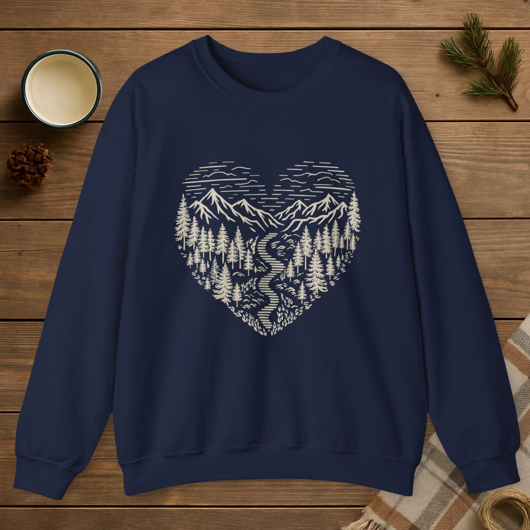 Nature Lover Heart Sweatshirt