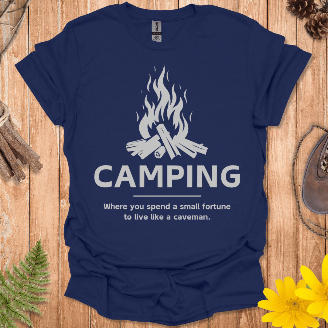 Camping Caveman T-Shirt